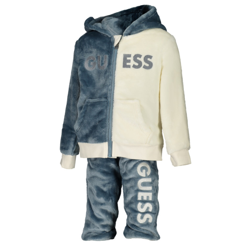 GUESS JEANS BLUE ZIP SWEATSHIRT FOR CHILDREN