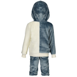 GUESS JEANS BLUE ZIP SWEATSHIRT FOR CHILDREN