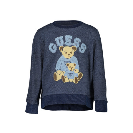 GUESS JEANS FELPA SENZA ZIP BAMBINO BLU