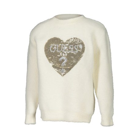 GUESS JEANS WHITE GIRL SWEATER