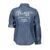 GUESS JEANS CAMICIA MANICHE LUNGHE BAMBINA BLU