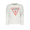 GUESS JEANS FELPA SENZA ZIP BAMBINO BIANCO