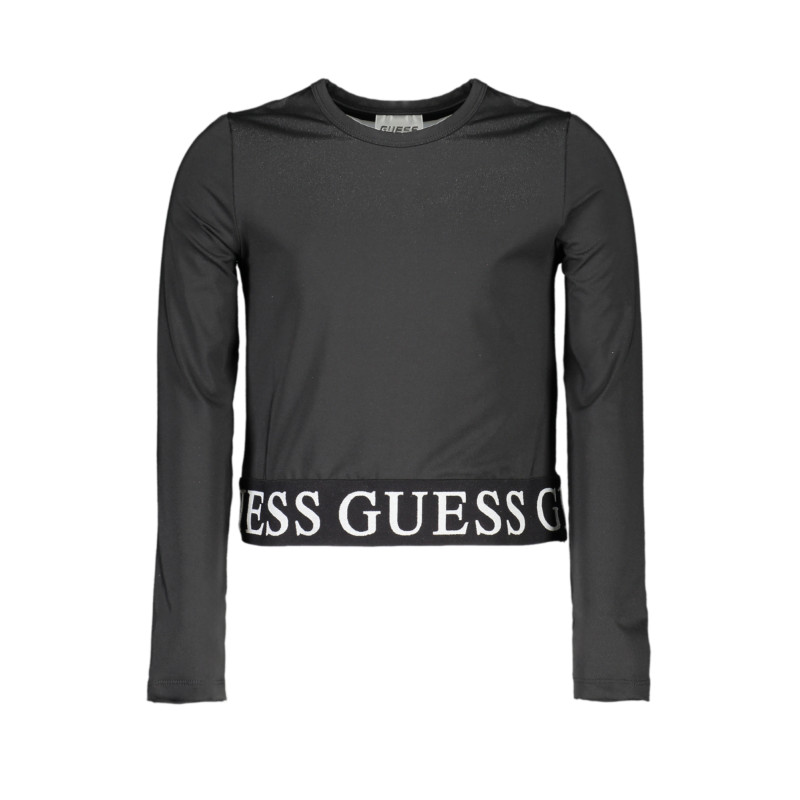 GUESS JEANS LONG SLEEVE T-SHIRT FOR GIRLS BLACK