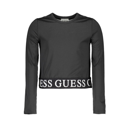 GUESS JEANS LONG SLEEVE T-SHIRT FOR GIRLS BLACK