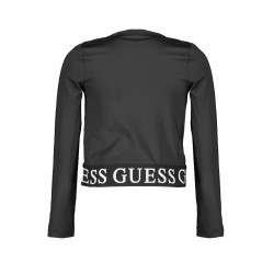 GUESS JEANS T-SHIRT MANICHE LUNGHE BAMBINA NERO