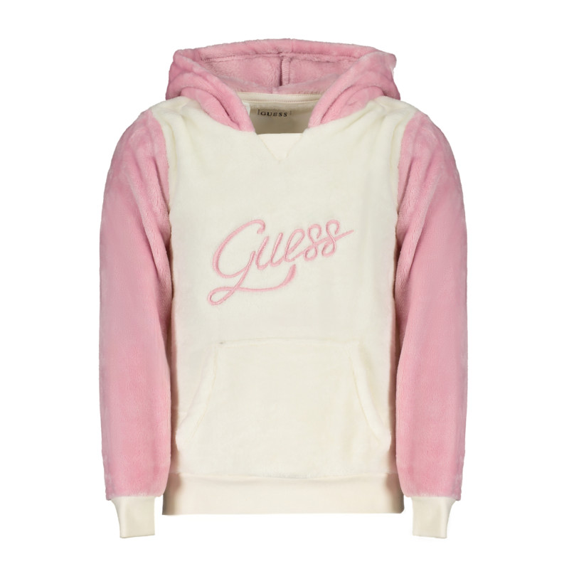 GUESS JEANS PINK GIRL WITHOUT ZIP SWEATSHIRT