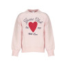 GUESS JEANS PINK GIRL WITHOUT ZIP SWEATSHIRT