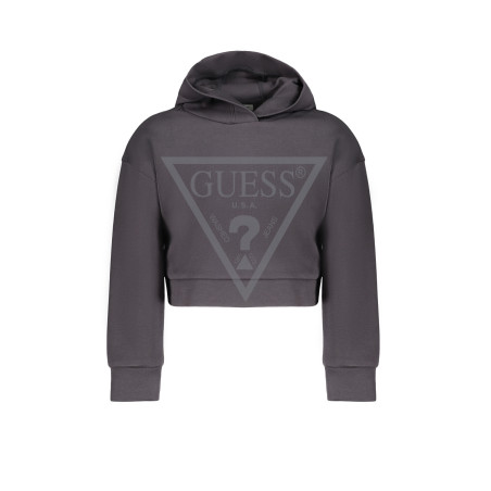 GUESS JEANS FELPA SENZA ZIP BAMBINA NERO