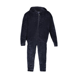 GUESS JEANS BLUE ZIP SWEATSHIRT FOR CHILDREN