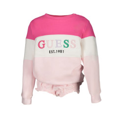 GUESS JEANS PINK GIRL WITHOUT ZIP SWEATSHIRT