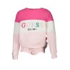 GUESS JEANS FELPA SENZA ZIP BAMBINA ROSA