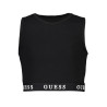 GUESS JEANS TOP BAMBINA NERO