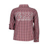 GUESS JEANS CAMICIA MANICHE LUNGHE BAMBINO ROSSO