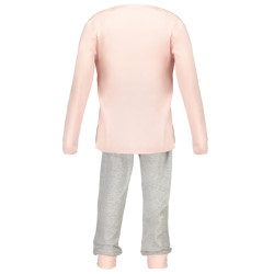 GUESS JEANS FELPA SENZA ZIP BAMBINA ROSA