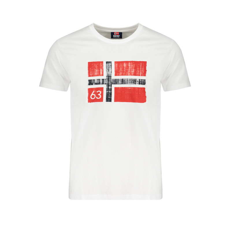 NORWAY 1963 T-SHIRT MANICHE CORTE UOMO BIANCO