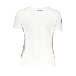 DESIGUAL T-SHIRT MANICHE CORTE DONNA BIANCO