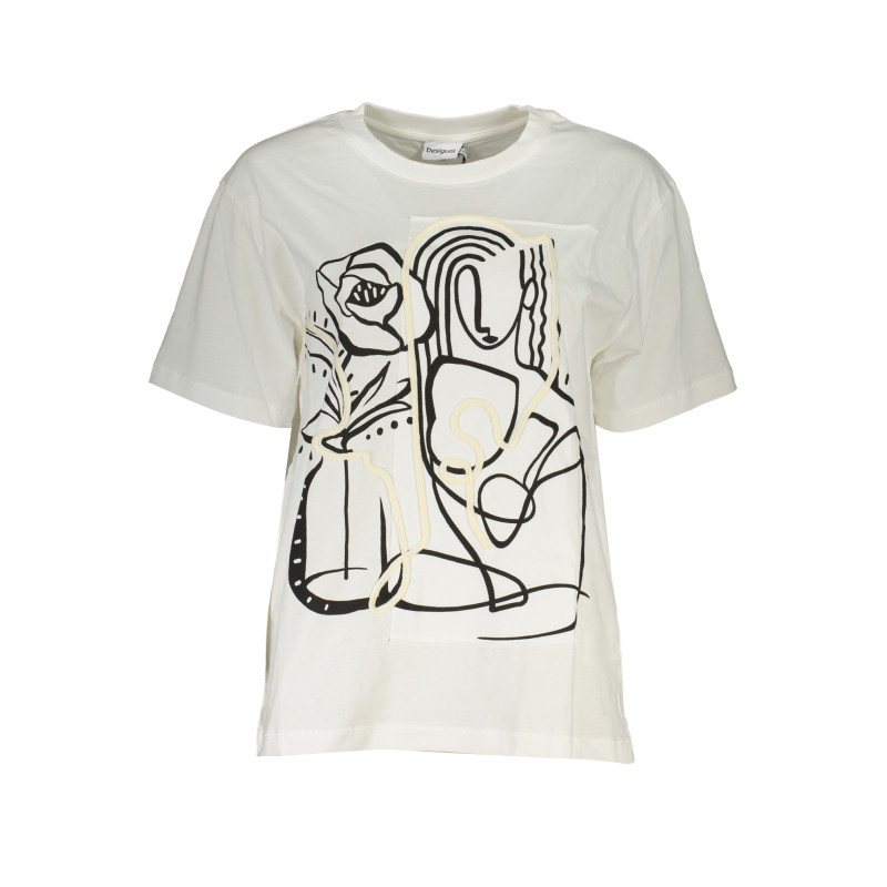 DESIGUAL WOMEN&39S SHORT SLEEVE T-SHIRT WHITE