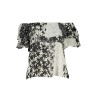 DESIGUAL T-SHIRT MANICHE CORTE DONNA BIANCO