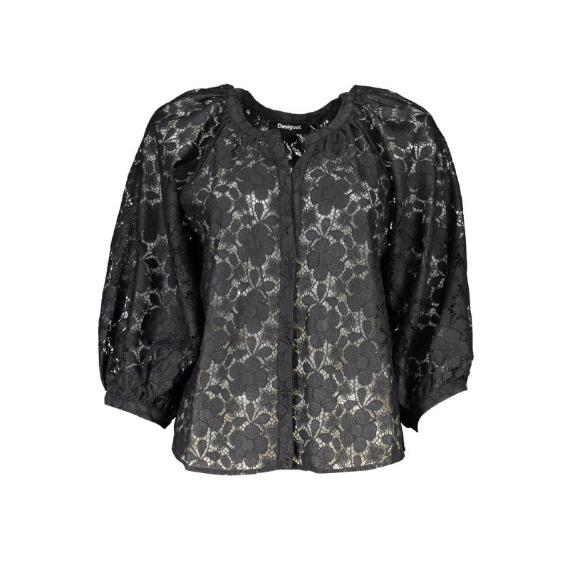 DESIGUAL WOMEN&39S LONG SLEEVE SHIRT BLACK