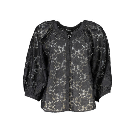 DESIGUAL WOMEN&39S LONG SLEEVE SHIRT BLACK