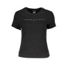 TOMMY HILFIGER T-SHIRT MANICHE CORTE DONNA NERO