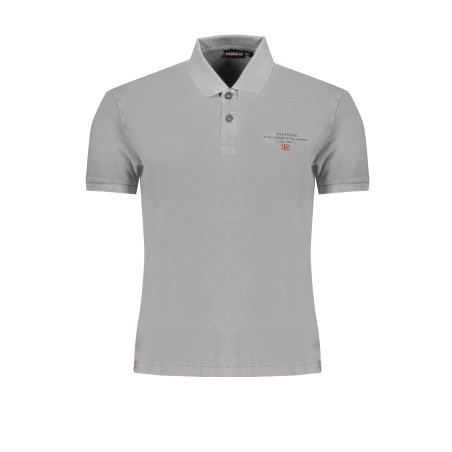 NAPAPIJRI MEN&39S GRAY SHORT SLEEVED POLO SHIRT