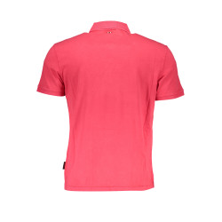 NAPAPIJRI POLO MANICHE CORTE UOMO ROSA