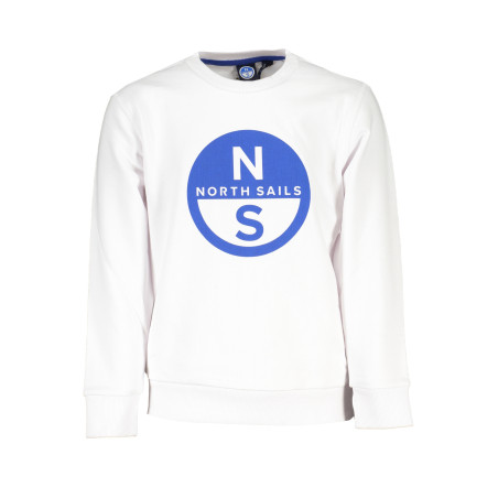 NORTH SAILS WHITE SWEATSHIRT WITHOUT ZIP