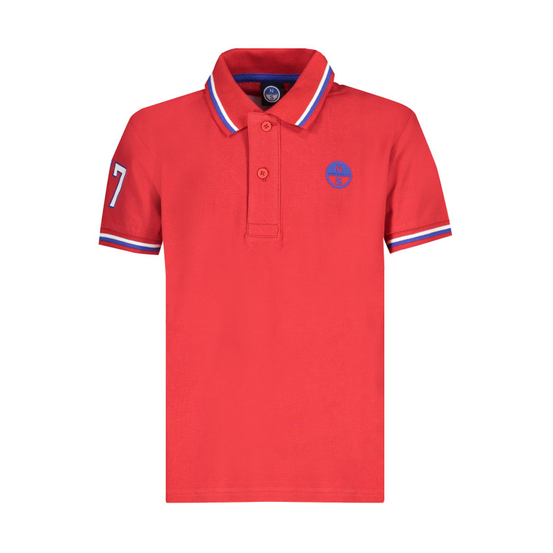 NORTH SAILS SHORT SLEEVED POLO SHIRT FOR KIDS RED