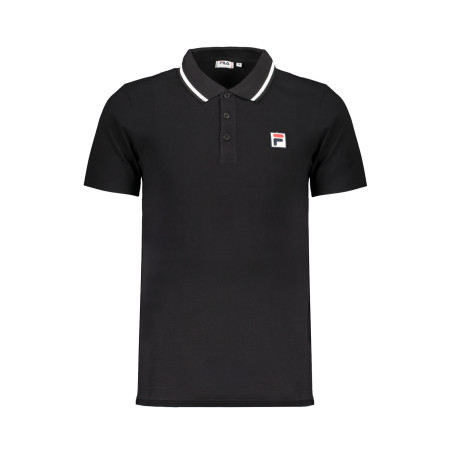 FILA MEN&39S BLACK SHORT SLEEVED POLO SHIRT