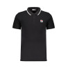 FILA MEN&39S BLACK SHORT SLEEVED POLO SHIRT