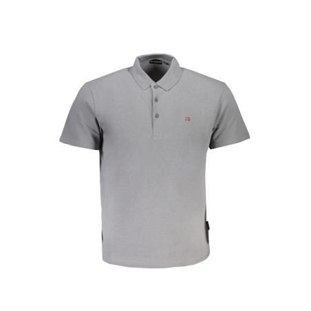 NAPAPIJRI MEN&39S GRAY SHORT SLEEVED POLO SHIRT