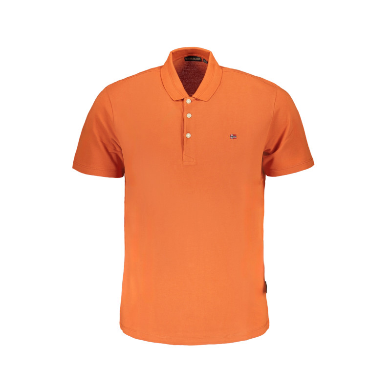 NAPAPIJRI MEN&39S ORANGE SHORT SLEEVED POLO SHIRT