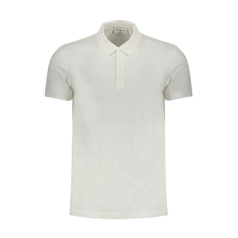 CALVIN KLEIN MEN&39S WHITE SHORT SLEEVE POLO SHIRT