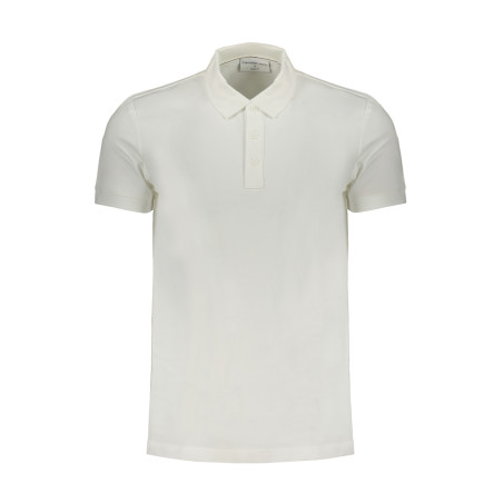 CALVIN KLEIN MEN&39S WHITE SHORT SLEEVE POLO SHIRT