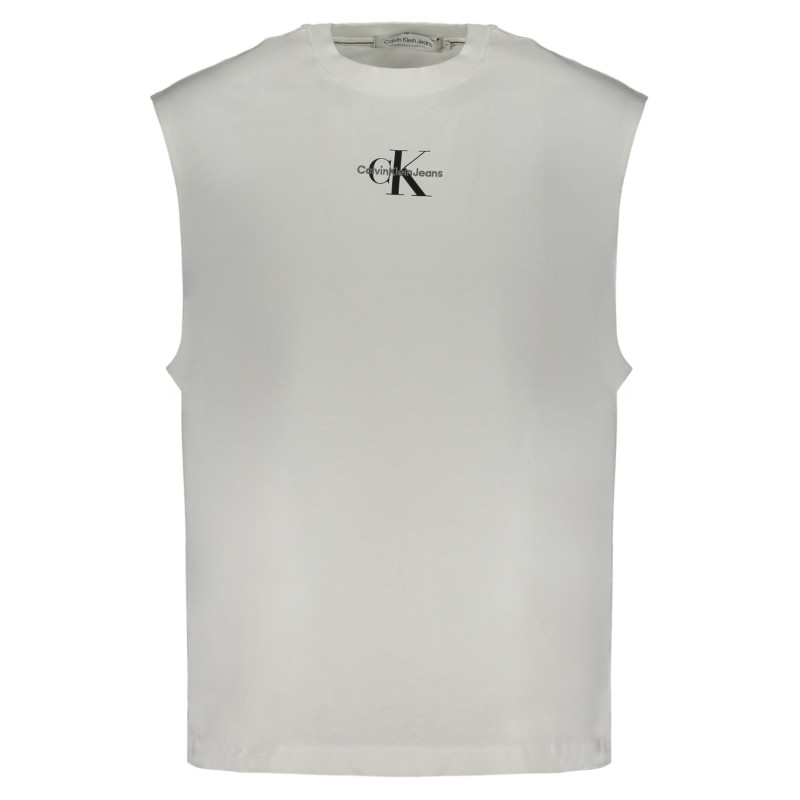 CALVIN KLEIN T-SHIRT SENZA MANICHE UOMO BIANCO