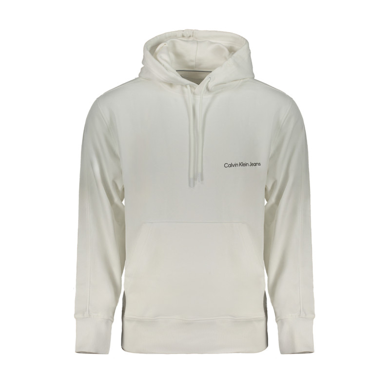 CALVIN KLEIN FELPA SENZA ZIP UOMO BIANCO