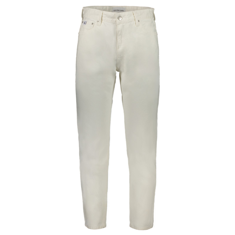 CALVIN KLEIN MEN&39S WHITE DENIM JEANS