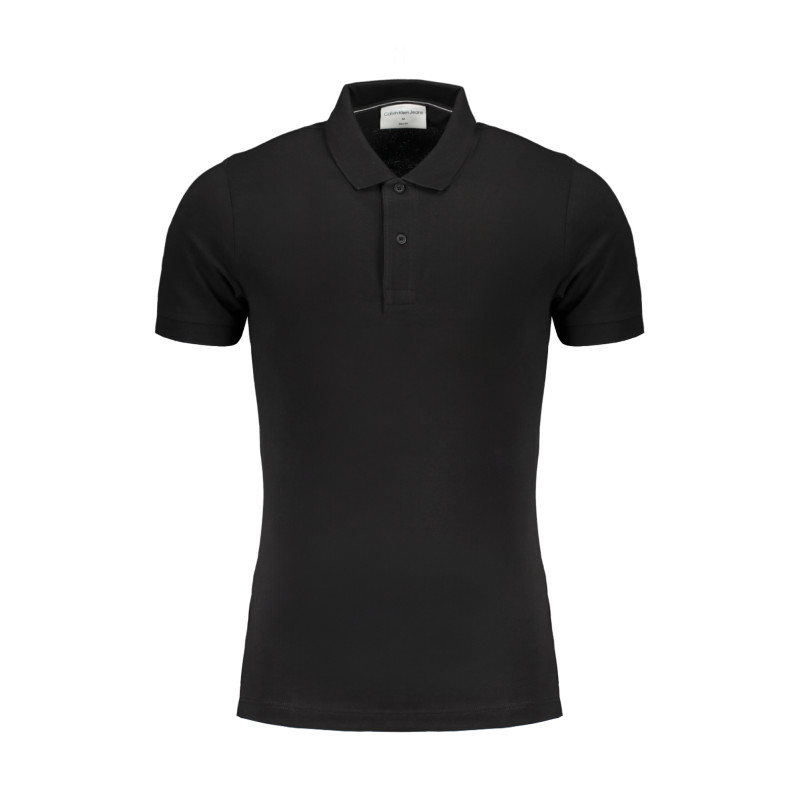 CALVIN KLEIN MEN&39S BLACK SHORT SLEEVED POLO SHIRT