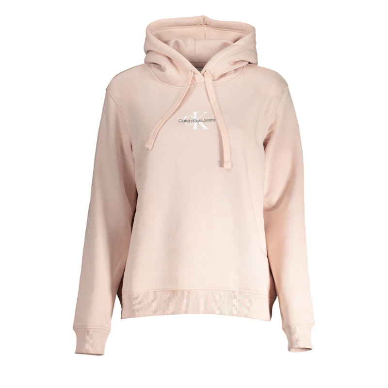 CALVIN KLEIN WOMEN&39S PINK ZIPLESS SWEATSHIRT