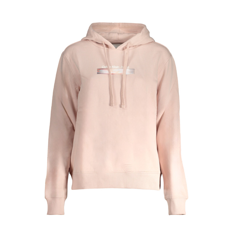 CALVIN KLEIN WOMEN&39S PINK ZIPLESS SWEATSHIRT