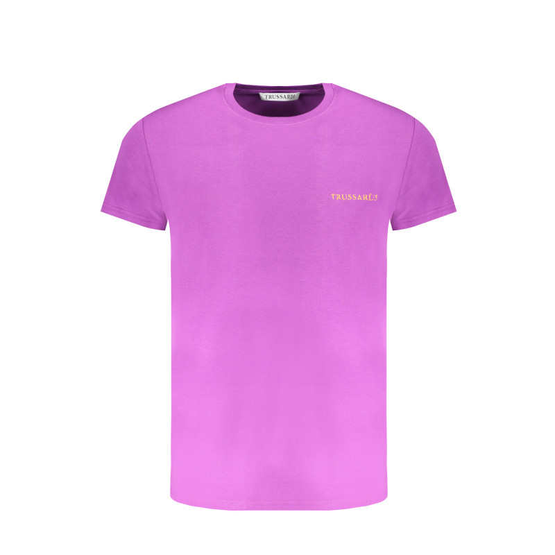 TRUSSARDI PURPLE MEN&39S SHORT SLEEVE T-SHIRT