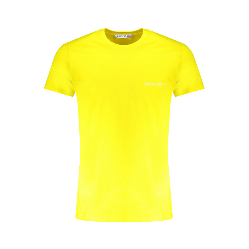 TRUSSARDI YELLOW MEN&39S SHORT SLEEVED T-SHIRT