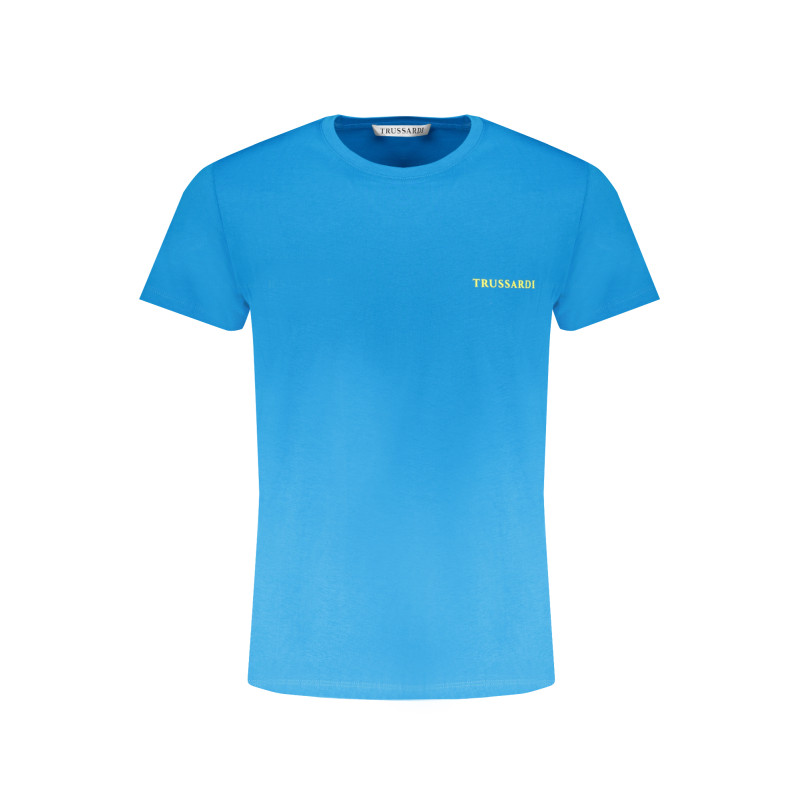 TRUSSARDI T-SHIRT MANICHE CORTE UOMO AZZURRO