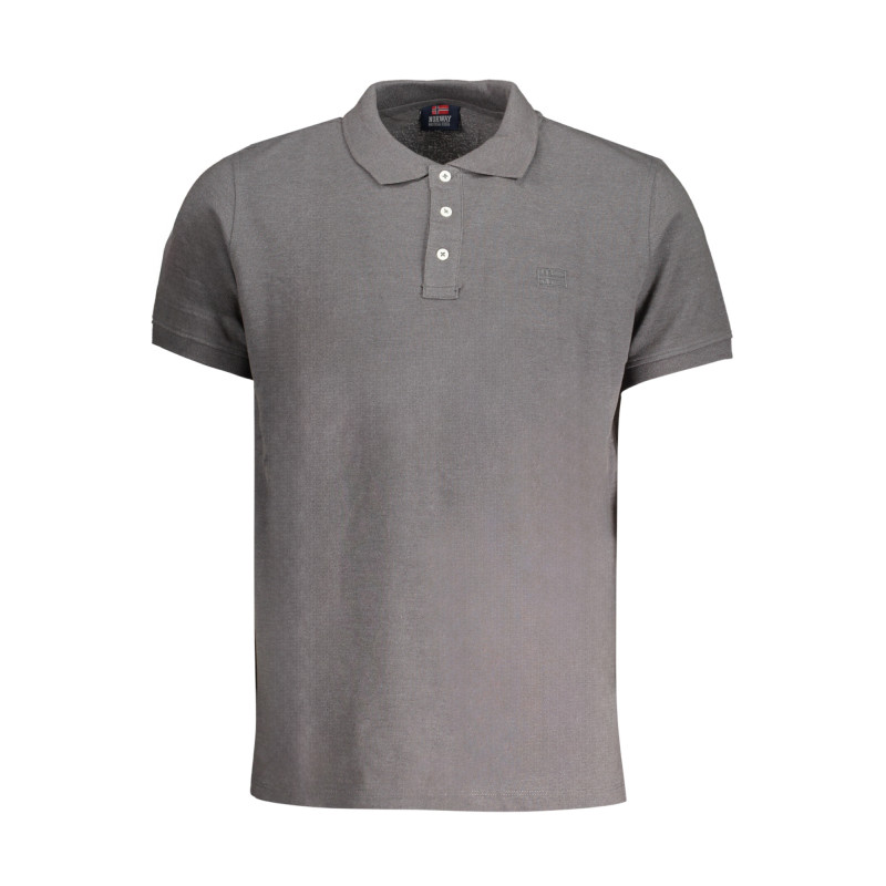 NORWAY 1963 POLO MANICHE CORTE UOMO GRIGIO