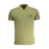 CAVALLI CLASS MEN&39S GREEN SHORT SLEEVED POLO SHIRT