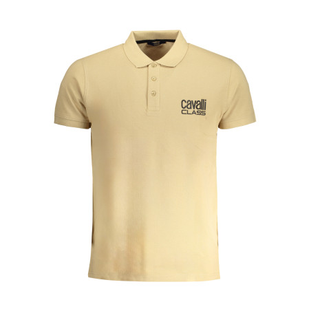 CAVALLI CLASS MEN&39S SHORT SLEEVED POLO SHIRT BEIGE