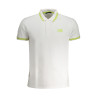 CAVALLI CLASS MEN&39S WHITE SHORT SLEEVED POLO SHIRT