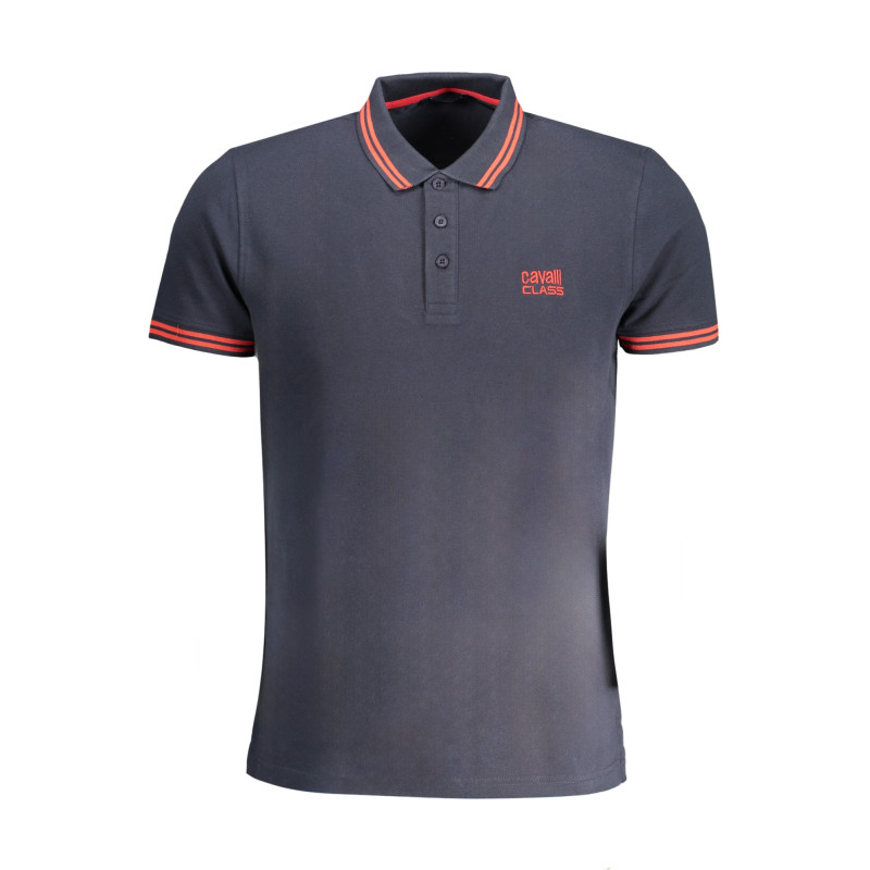 CAVALLI CLASS MEN&39S SHORT SLEEVED POLO SHIRT BLUE