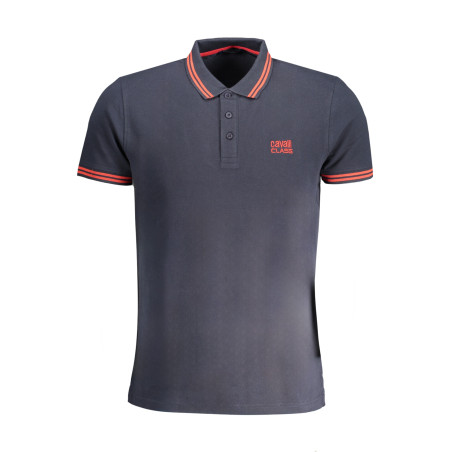 CAVALLI CLASS MEN&39S SHORT SLEEVED POLO SHIRT BLUE